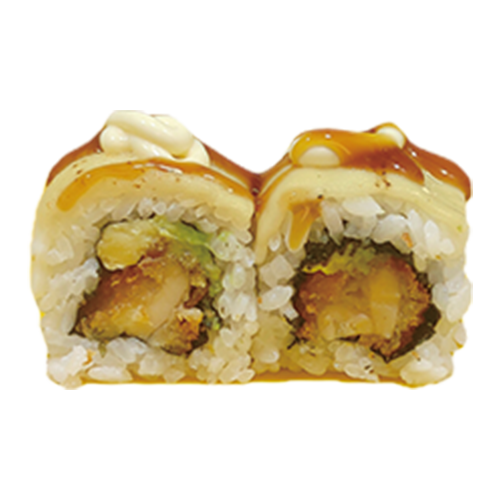 Kara-age uramaki queso