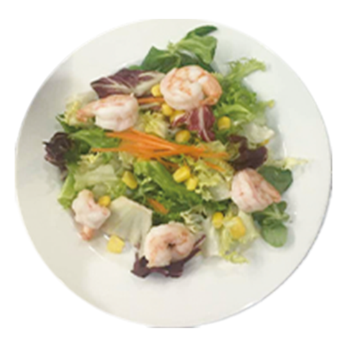 Ensalada de gambas