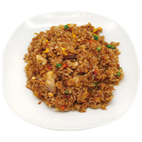 Arroz frito con pollo