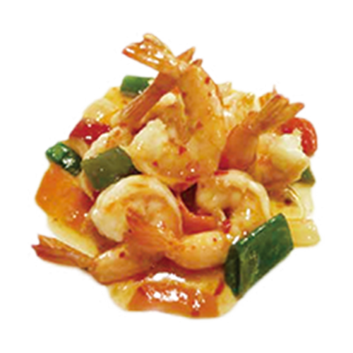 Gamba con salsa picante