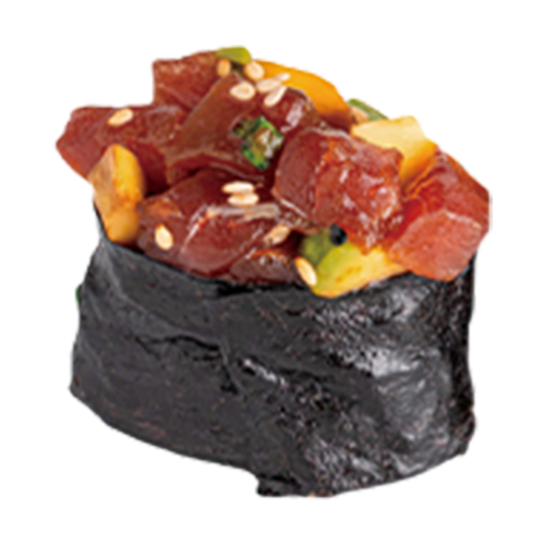 Gunkan atún con aguacate