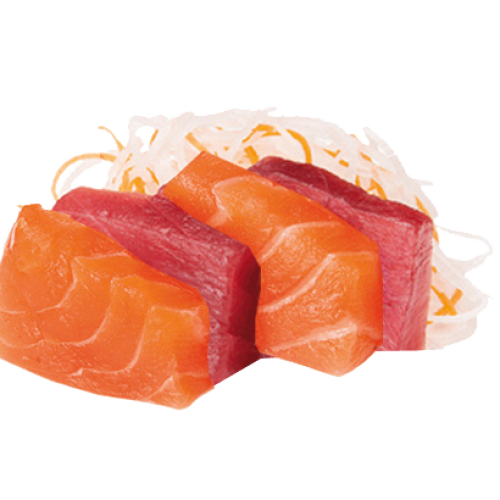 Sashimi salmón y atún